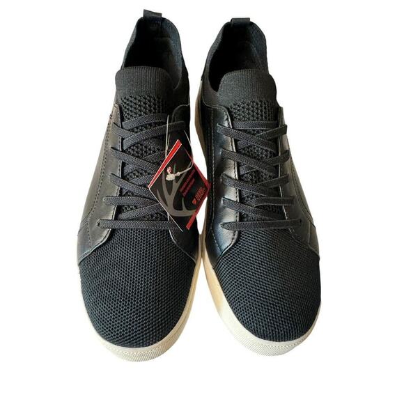 Deer Stags NEW Boys 5.5 Dawson JR Black Bungee Laces Sneakers Shoes - Picture 3 of 8